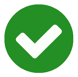 icon tích xanh